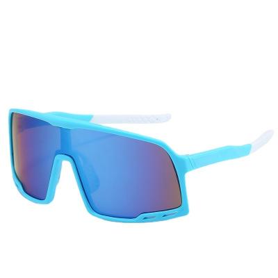 China Fashion UV-400 glass outdoor sports cycling mirror united colorful mercury reflective sunglass big frame sunglasses for sale