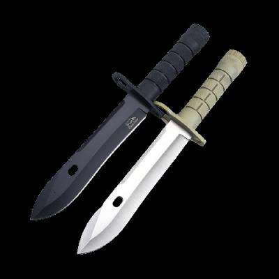 China Non-variable Black ABS Rubberized Handle Fixed Blade Survival Tactical Combat Combat Hunting Knife for sale