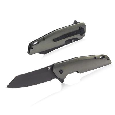 China Custom Steel 55HRC Titanium Handle Painting Tool Non-variable Small Folding Outdoor Knife for sale