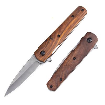 China China Small Non-variable Stainless Steel Gray Titanium Plating Folding Knife for sale