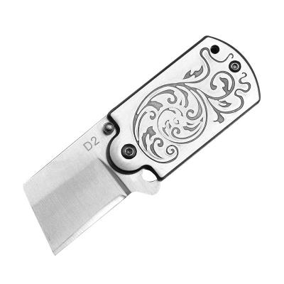 China Outdoor High Hardness Screw Release Folding Mini Knife D2 Steel Craft Knife Universal Portable Self-Defense Knife for sale