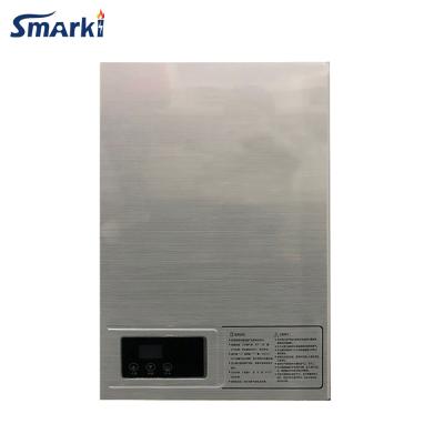 China Household Digital Constant Temperature Gas Tankless Water Heater In Matte Silver Color for sale