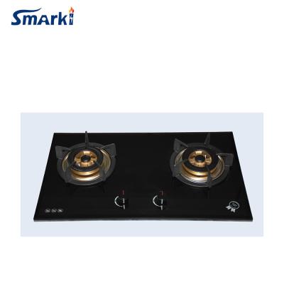 China Horisun Ceramic / Glass Vietnam (ASEAN) 2 Burner Glass Mood Gas Hob Burner SG27501 for sale