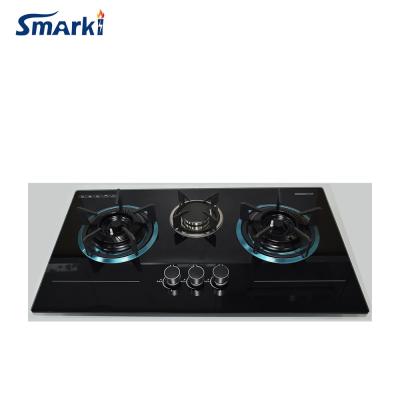 China Cheap Gas Hob 3 Burner Household Gas Stove 3 Burner Cap Steel Gas Cooker SG37505 for sale