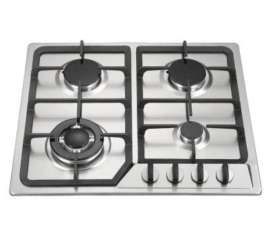 China Household Stainless Steel 4 Burner Gas Hob Sabaf Burner SS45813 for sale