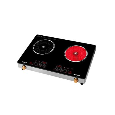 China Hotel Hot Selling Infrared Hob Induction Cooker Two-Burner Tabletop Infrared Cooker China Supplier 20T8 for sale