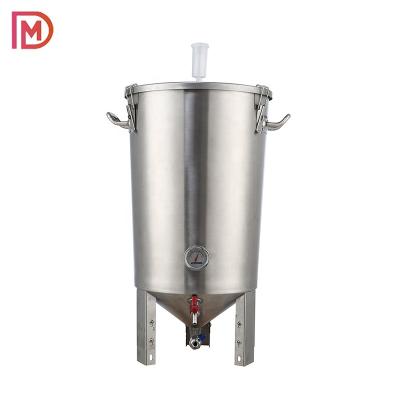 China 30L Hotels Fermentation Equipment Beer Mash Tun Stainless Steel Tank Conical Beer Fermenter for sale