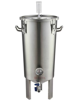 China 20L Hotels Conical Fermenter 304 Stainless / Home Brew Beer Equipment Factory Price for sale