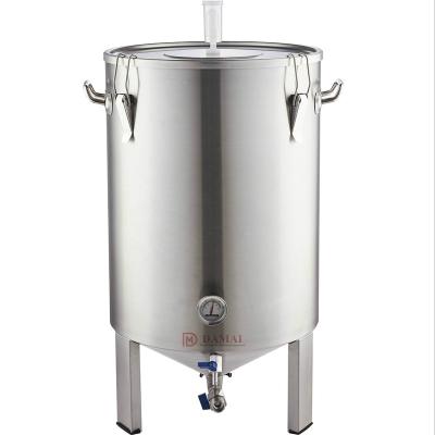 China Hotels 60L fermentation tank for home brew / Conical 304 stainless steel fermenter similar to guten fermentation equipment / for sale