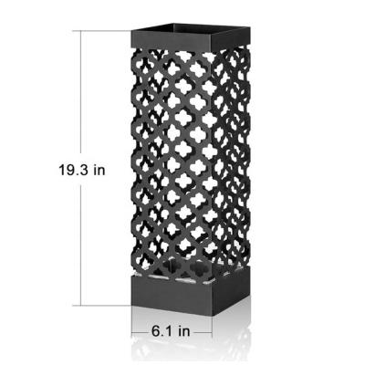 China New Store Umbrella Stand Laser Cutting Metal Square Umbrella Stand for sale