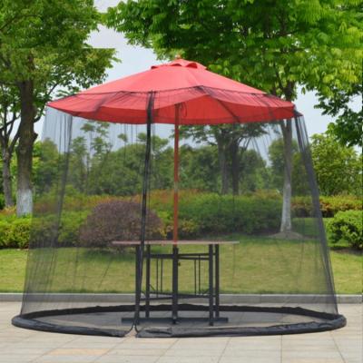 China Outdoor Polyester Fabric Mosquito Net Patio Garden Umbrella Cover for sale