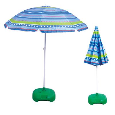 China 2020 Wholesales Non-rotating Custom Striped Big Beach Outdoor Umbrella for sale