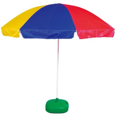 China Non-rotating 85-100cm small size polyester with tassels rainbow beach umbrella for sale