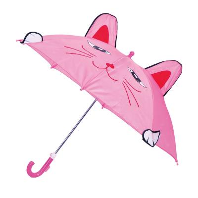 China Wholesale 3D Printing Whistling Cartoon Stick Animal Rainbow Unique Cheap Promotion Hanging Kids Umbrella for sale