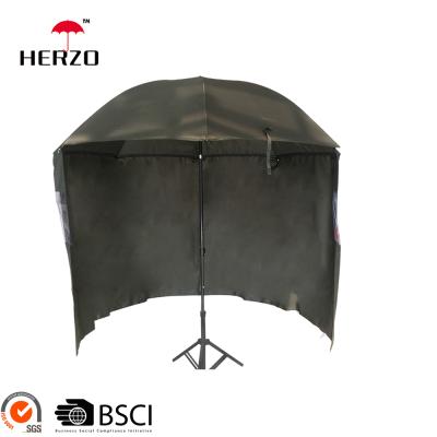 China Fantastic Disassembly 100% Waterproof Herzo Oxford Camping Portable Custom Rise Outdoor Fishing Umbrella for sale