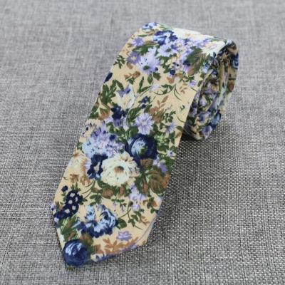 China Custom Cotton Cotton Tie For Men's Slim Tie Wholesale Tie And Handkerchief OEM Acceptable for sale