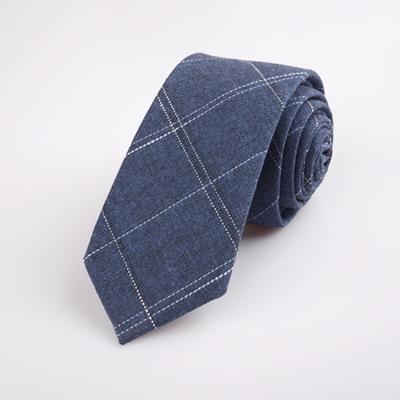 China New Custom Cotton Neck Tie Cheap Acceptable Neck Tie For Men Slim Necktie OEM Wholesale Tie And Handkerchief for sale