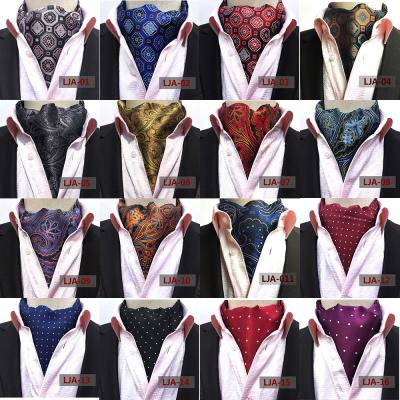 China 46inch Floral Jacquard Fashion Paisley Neckerchief Ties For Men Plaid Casual Suits Ties Gravatas Blue Men's Thin Neckerchief Ties For Business for sale