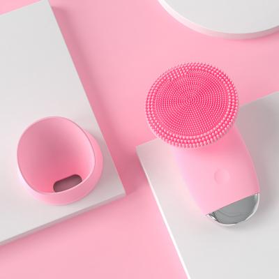 China New Skin Acne Treatment Deep Pore Massager Silicone Facial Massager Brush Cleansing Face Exfoliating Brush for sale