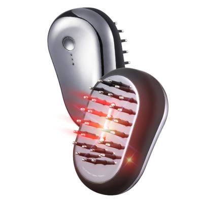 China Stimulate Anti Hair Follicle Hair Loss Therapy VKK Red Light Vibration Massager Scan Laser Hair Growth Comb for sale