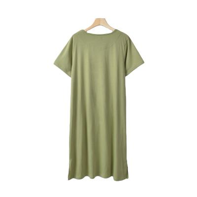 China Soft/not pilling//not tight fitting/colors can be Customized Oversized Soft Bamboo Nightgowns Women Sleepwear Comfortable Sleep Dress for sale