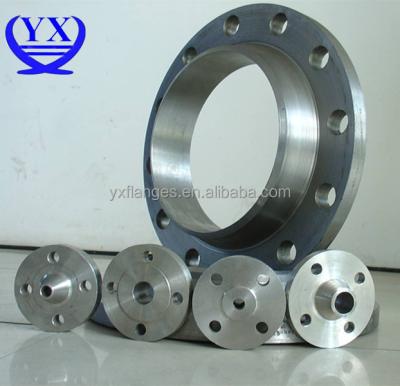 China Carbon steel stainless steel ASTM A105 A106 ss400 carbon steel forged flange neck welding flange for sale