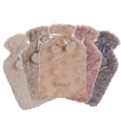 China Household Fleece Coral Blanket With Fomentation Bag Plush Bag Hot Water Fomentation Bottle Hot Water Bottle for sale