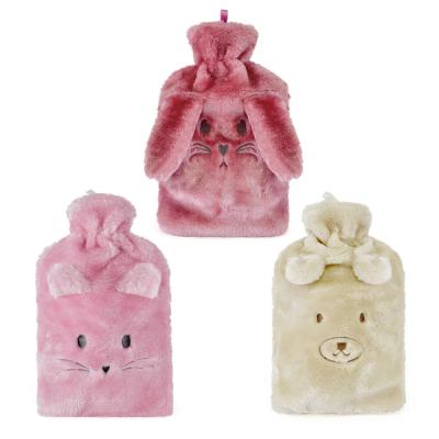 China BS Hot Sales BS Plush Bag Animals Rubber Hot Water Bottle Cover Rubber Hot Water Bottle for sale