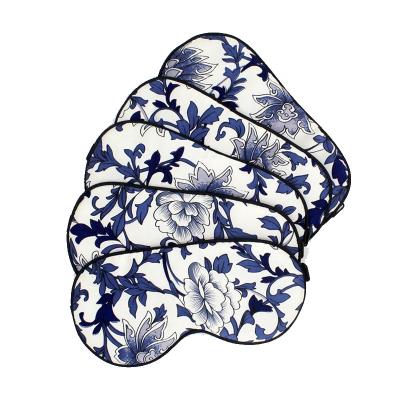 China wholesale luxury custom printed eye mask satin mulberry silk eye mask soft soft night travel satin for sale