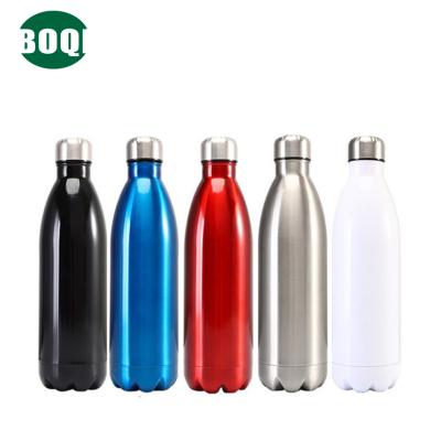 China BOQI Customazation 304 Stainless Steel Double Wall Vacuum Flask Viable Wholesale Insulated Thermal Drink Sports Cola Water Bottles for sale