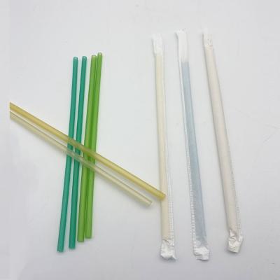 China 2022 Facotry Non Plastic Low Price Reusable Cornstarch Straws Customized Paper Straw for sale