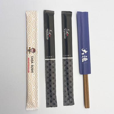 China Wholesale Disposable Squarish Wooden Chopstick Set Disposable Chinese Chopsticks for sale