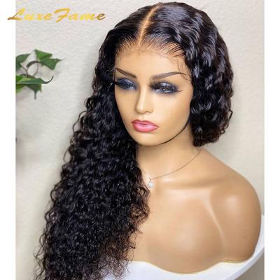 China Silky Straight Wave Factory 40 Inch Water Wave Deep Wave Wig, Hd Full Lace Transparent Swiss Headband Lace Wig, Invisible Curly Full Lace Front Wig for sale