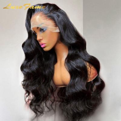 China Big Body Wave Hd 13x6 Current Human Lace Frontal Wig, Bodywave Hd Transparent Lace Closure Frontal Wig, 40 Inch Hair Lace Front Wig for sale