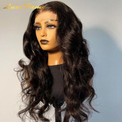 China Body Wave 30 40 Transparent Lace Front Wig, Cheap Brazilian Hair 13x6 Inch Wig From China, Wholesale Virgin Cuticle Aligned Hair Wig for sale