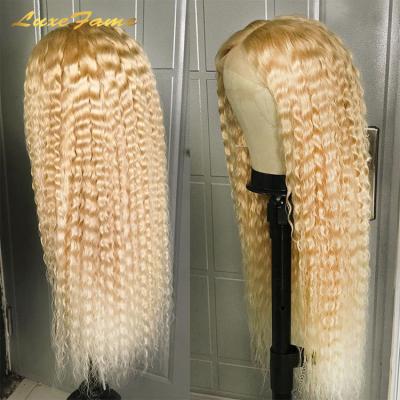 China Excellent Quality Deep Wave 613 Deep Curly Lacefront Wig,Honey Human Hair Blonde Closure Wigs,Full Hd 613 Lace Wig Sellers for sale