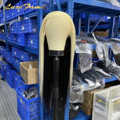 China Guangzhou Hair Factory 1B#-613 Density 13x6 Straight Lace Front Wig, 370 12 Grade 13x1 Lace Wig, Afro 4x4 40 Inch Lace Wig for sale