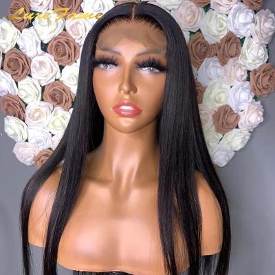 China Fast Shipping Human Raw Straight Wave Virgin Hair Wig Seller, 28 Inches Wholesale 360 ​​Lace Wig, Pre Plucked 360 Lace Frontal Invisible Wig for sale