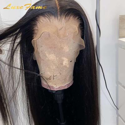 China Factory Price Straight Wave Pre Plucked Brazilian 360 Lace Wig, 100% Full Human Hair, Transparent Lace Wig Brazilian Hair Wig Free Shipping for sale