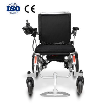 China Power Electric Wheelchair Easy Fold Top Selling Handicapped/Older Used Portable Lightweight Folding Electric Wheelchair for sale