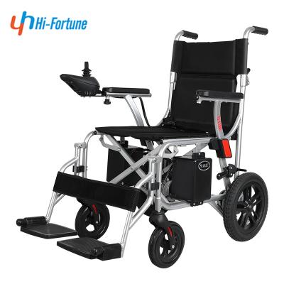 China Powerful and Lightweight Lightweight Armrest Lift Up Portable Electric Power Wheelchair Foldable Wheelchair for Disabled for sale