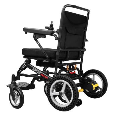 China Lightest Powerful Light Weight Lithium Battery Wheelchair Motorized Powerful Lightweight Portable Folding Electric Wheelchair for sale