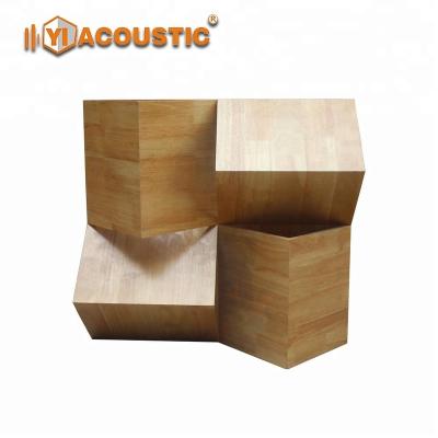 China Highly Effective Sound Absorption Sound Proof Wall Decorative 3D Wooden Panel Acoustic Diffuser for sale