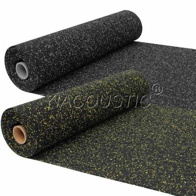 China Shock Absorbent Yiacoustic Certificated Rubber Flooring Mat Underbed Acoustic Shock Absorption for sale