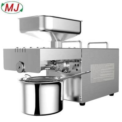 China High Oil Yield Efficiency MJ Oil Press Machine 600 Watt Commercial Grade Automatic Home Oil Press Machine Oil Expeller Extractor Steel Stainless for sale