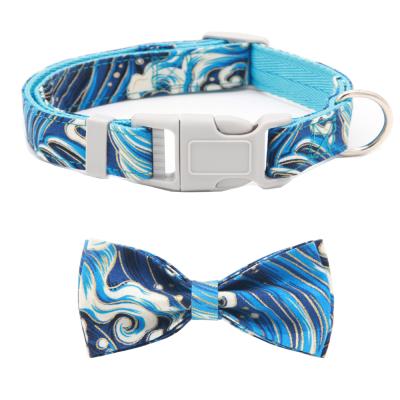 China Dropshipping Viable Dog Collar Bowtie With Bow Adjustable Collars for Medium Large Dog Collar for sale