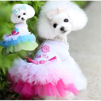 China Viable Dog Clothes Cat Clothes Pet Skirt Pet Skirt Lip Gauze Skirt Princess Dress for sale