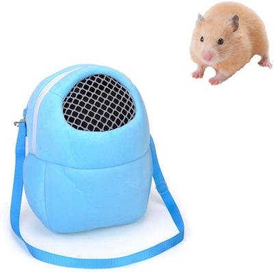 China Small Viable Pet Carrier Rabbit Hamster Cage Chinchilla Travel Bags Cages Pet Sleep Bag Pet Hamster Pocket Hanging Bag for sale