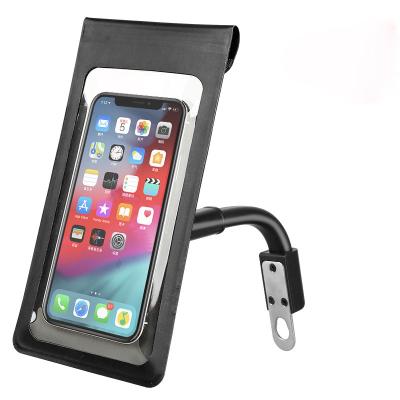 China Waterproof Adjustable Phone Holder Motorcycle Bicycle Case Bike Phone Bag For Smartphone Stand Support Mobile Scooter Cover for sale