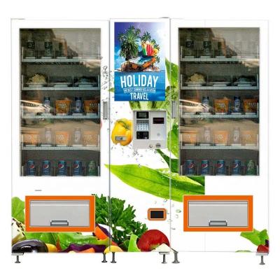 China Square combination vending machine for ready-to-eat food with lift system for sale